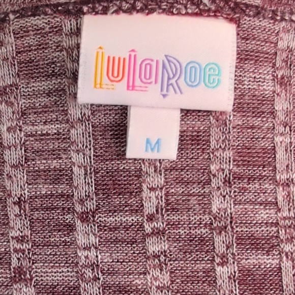 LuLaRoe Pink Sleeveless Pleated Cardigan - Picture 5 of 6